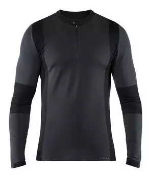 Рубашка anderson с длинными рукавами на молнии 1/2 Falke, черный