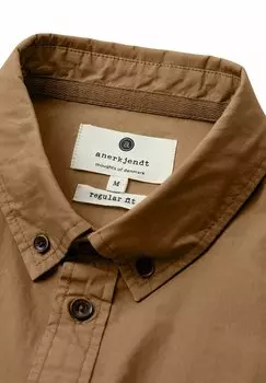 Рубашка Anerkjendt, светло-коричневый