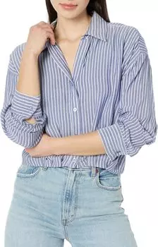 Рубашка Angelou Top KUT from the Kloth, цвет Blue/White