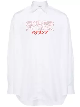 Рубашка Anime Freak VETEMENTS, белый