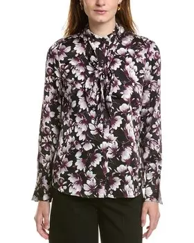 Рубашка Anne Klein с пуговицами спереди, черный