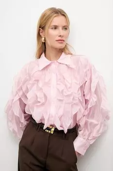 Рубашка Answear.Lab, розовый