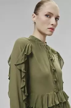 Рубашка Answear Lab, зеленый