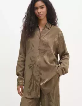 Рубашка Answear Lab, зеленый