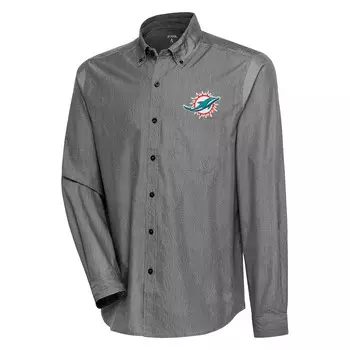 Рубашка Antigua Miami Dolphins, черный