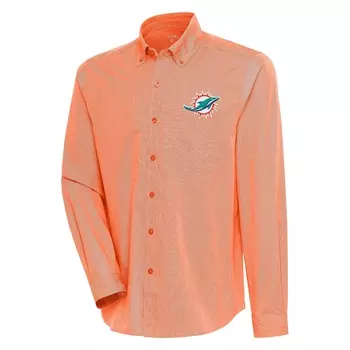 Рубашка Antigua Miami Dolphins, оранжевый