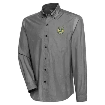 Рубашка Antigua Milwaukee Bucks, черный