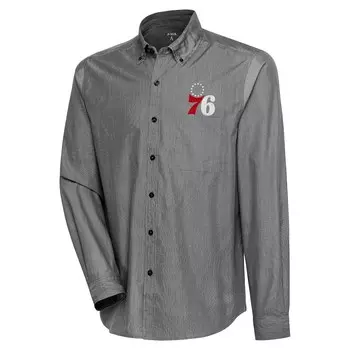 Рубашка Antigua Philadelphia 76Ers, черный