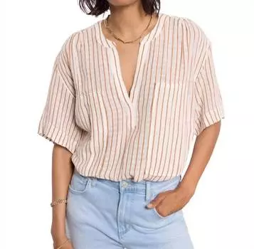 Рубашка Antoinette в сепии, натуральная AMO, цвет sepia,natural