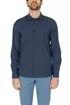 Рубашка Antony Morato с узором, синий