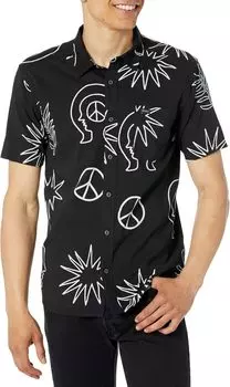 Рубашка Anytime S/S Woven RVCA, черный