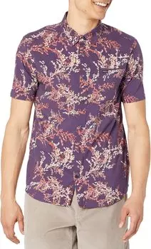 Рубашка Anytime S/S Woven RVCA, цвет Midnight Navy