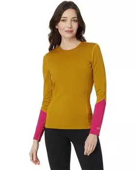Рубашка Arc'teryx Rho Crew, цвет Yukon/Amaranthus/Edziza