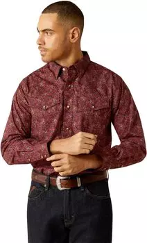 Рубашка Ariat Samson Classic Fit Shirt, цвет Dark Red