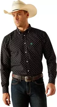 Рубашка Ariat Wrinkle Free Seth Classic Fit Shirt, черный