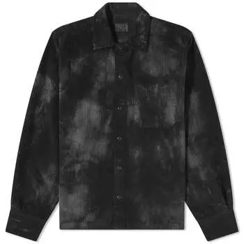 Рубашка Aries Tie Dye Corduroy Overshirt, цвет Grey&Black