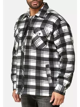 Рубашка Arizona-Shopping Fleece Hemd Holzfller Kariert Arbeiterjacke, цвет Wei-Grau