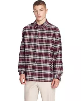 Рубашка Armani Exchange AX Plaid Woven, цвет Red Herringbone Check