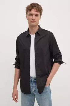 Рубашка Armani Exchange из хлопка, черный