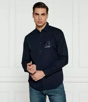 Рубашка Armani Exchange Regular Fit, синий