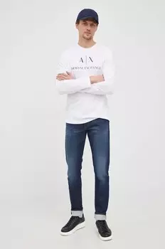 Рубашка Armani Exchange с длинными рукавами, белый