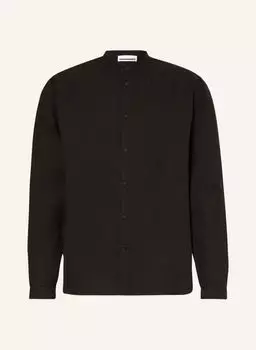 Рубашка ARMEDANGELS JAACKO Regular Fit mit Leinen, черный