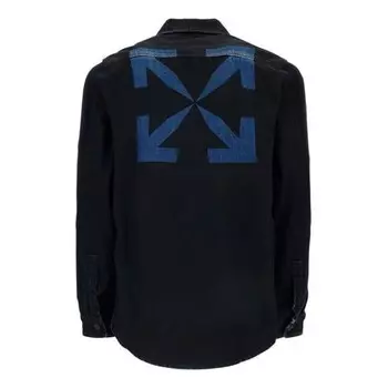 Рубашка arrows arrow pattern denim shirt ordinary version black Off-White, черный