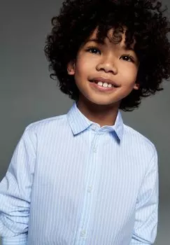 Рубашка ARTURO Mango Kids, цвет sky blue