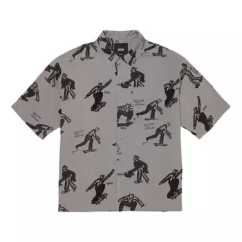 Рубашка asia artist collection ss24 short-sleeved shirt 'dark grey' Vans, серый