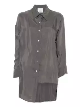 Рубашка асимметричного кроя с длинными рукавами Erika Cavallini, серый