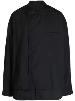 Рубашка асимметричного кроя с длинными рукавами Juun.J, черный