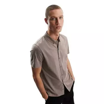 Рубашка Asos Design Button Through Jersey, бежевый