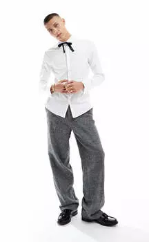 Рубашка Asos Design Extreme Oversized Dad, белый