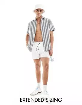 Рубашка Asos Design Relaxed Textured, темно-синий