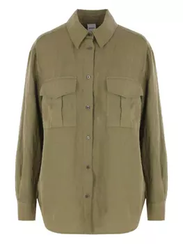 Рубашка ASPESI с карманом, зеленый