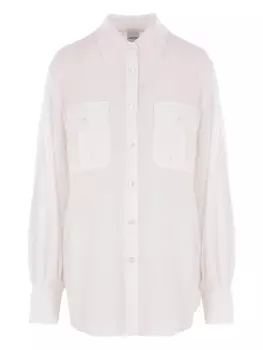Рубашка ASPESI с накладными карманами и застежкой на пуговицы, нейтральный