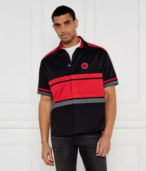 Рубашка эспид Relaxed fit Hugo, черный