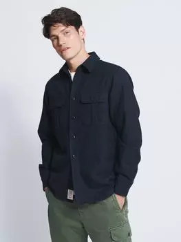 Рубашка Aubin Lysaghts, темно-синяя