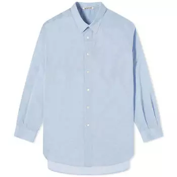 Рубашка Auralee Finx Shirt, цвет Sax Blue Chambray