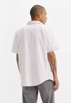 Рубашка Authentic Button Down Levi's, купертино в полоску ярко-белая