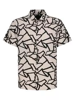 Рубашка Authentic Style, бежевый/черный