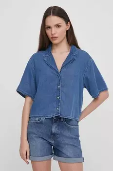 Рубашка Ava AVA Pepe Jeans, синий