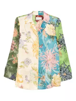 Рубашка Avery Spliced ALEMAIS, зеленый