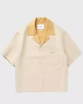 Рубашка Axel Arigato Holiday Shirt, цвет ecru/ camel