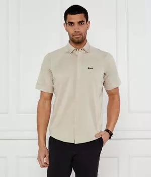 Рубашка b_excurse_s Regular fit Boss Green, желтый