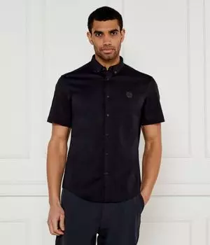 Рубашка b_motion_s Regular fit Boss Green, черный