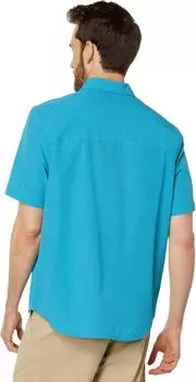 Рубашка Bahama Coast Heathered Solid Tommy Bahama, цвет Blue Danube