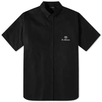 Рубашка Balenciaga Be Different Short Sleeve Button Down Shirt