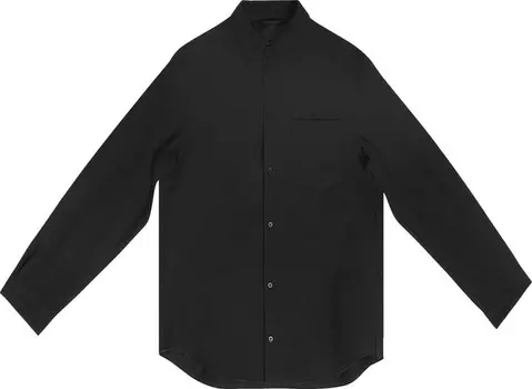 Рубашка Balenciaga Shirt Jacket 'Black', черный