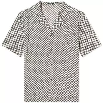 Рубашка Balmain Mini Monogram Vacation, цвет Ivory & Black